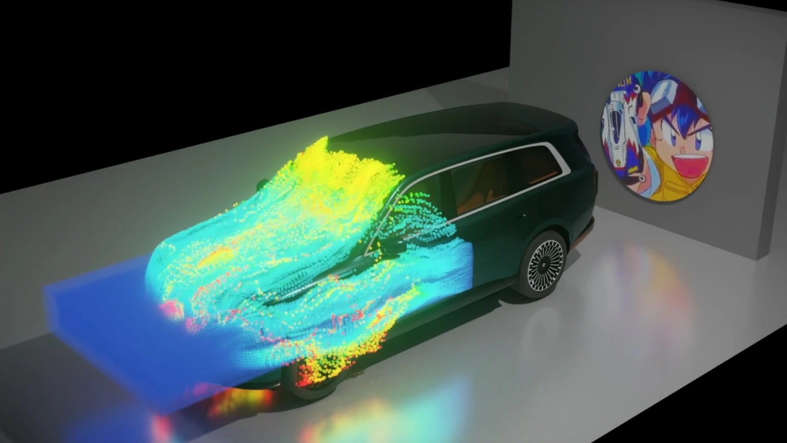 空气动力学仿真 / AERODYNAMIC SIMULATION — 最终作品画面