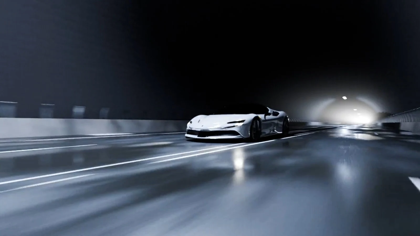 WHITE VEHICLE / LIGHT STUDY — 最终作品画面