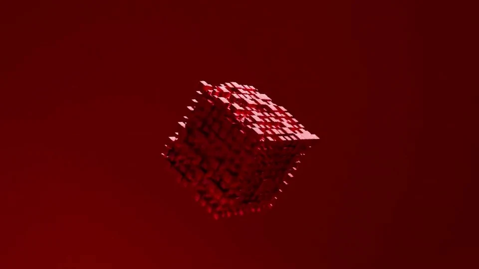 RED CUBE — 最终作品画面