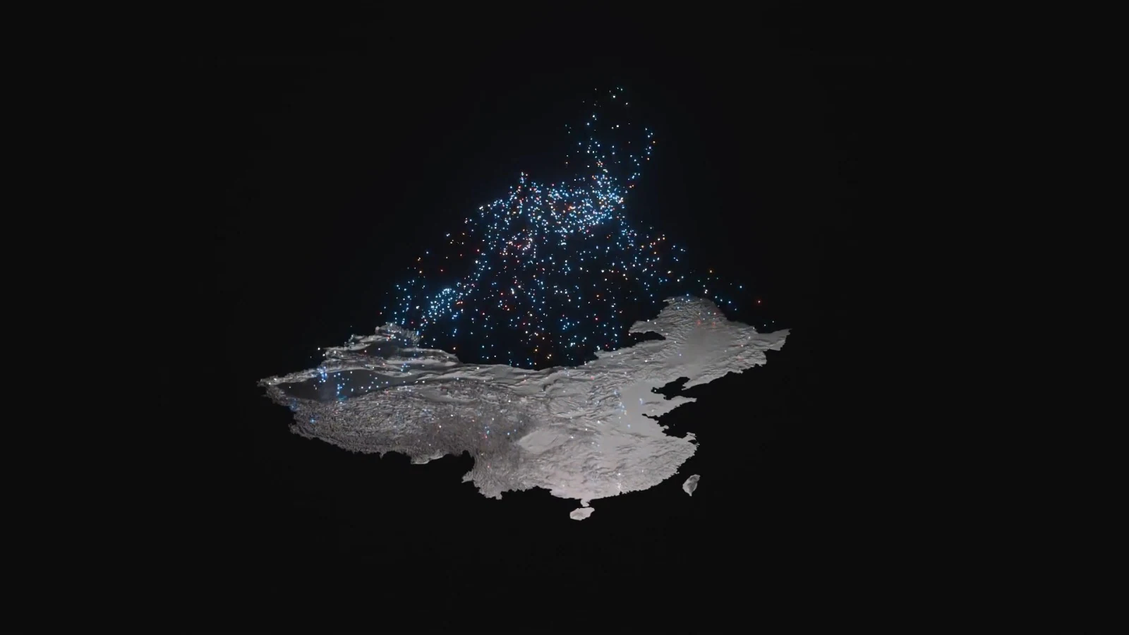 PARTICLE SCULPTURE — 最终作品画面